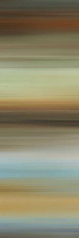 Abstract Horizon I White Modern Wood Framed Art Print with Double Matting by McMasters, James