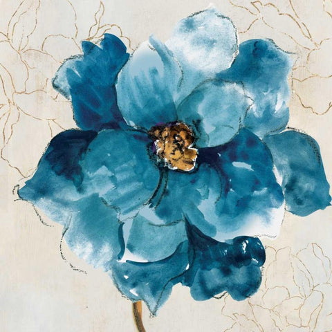 Ophelia I White Modern Wood Framed Art Print with Double Matting by Jensen, Asia