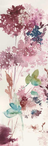 Sweet Hydrangea IV White Modern Wood Framed Art Print with Double Matting by Jensen, Asia