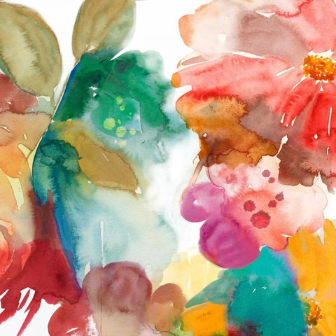 Elena II White Modern Wood Framed Art Print with Double Matting by Jensen, Asia