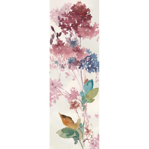 Hydrangea  Black Modern Wood Framed Art Print with Double Matting by Jensen, Asia