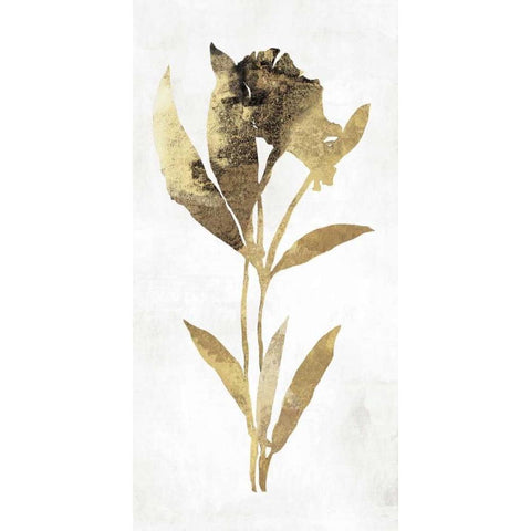 Gold Botanical III White Modern Wood Framed Art Print by Jensen, Asia