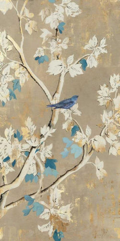 Free Song White Modern Wood Framed Art Print with Double Matting by Jensen, Asia