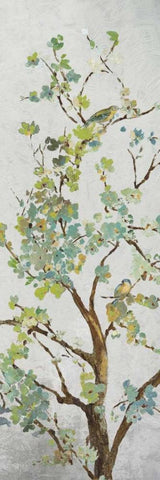 Sage Branch I Black Ornate Wood Framed Art Print with Double Matting by Jensen, Asia