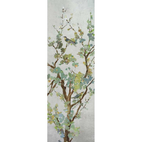 Sage Branch II Gold Ornate Wood Framed Art Print with Double Matting by Jensen, Asia