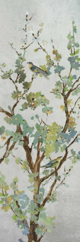 Sage Branch II Black Ornate Wood Framed Art Print with Double Matting by Jensen, Asia