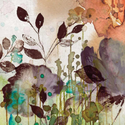 Autumn Song I Gold Ornate Wood Framed Art Print with Double Matting by Jensen, Asia