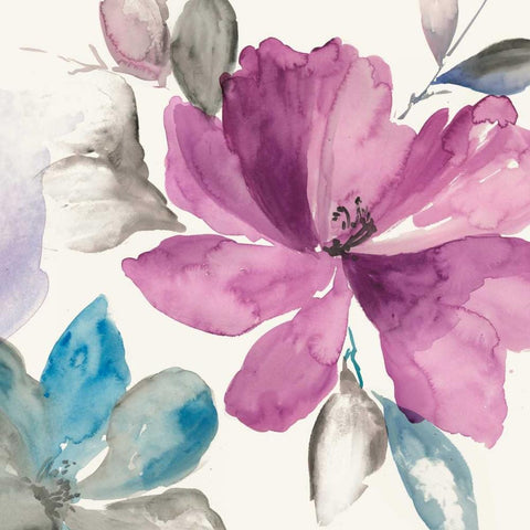 Surrender I White Modern Wood Framed Art Print with Double Matting by Jensen, Asia