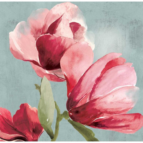 Sweetpea I White Modern Wood Framed Art Print by Jensen, Asia