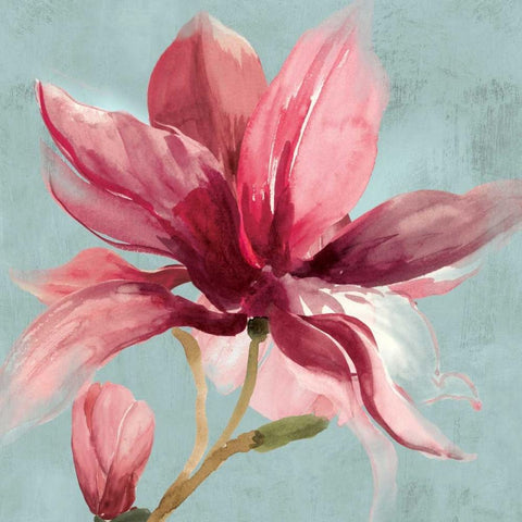 Sweetpea II White Modern Wood Framed Art Print by Jensen, Asia