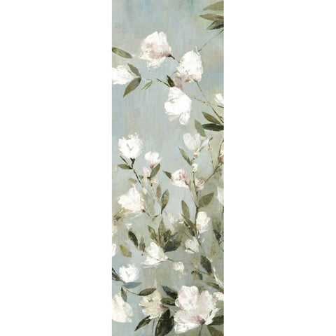 Magnolias II White Modern Wood Framed Art Print by Jensen, Asia