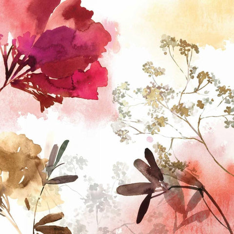 Bohemian II White Modern Wood Framed Art Print by Jensen, Asia