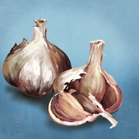 Garlic White Modern Wood Framed Art Print by Jensen, Asia