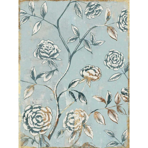 Pale Damask I White Modern Wood Framed Art Print by Jensen, Asia