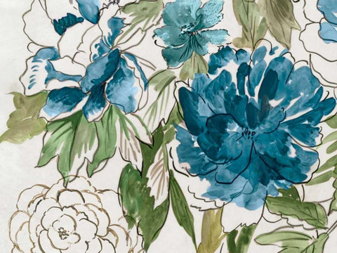 Japanese Garden III Black Ornate Wood Framed Art Print with Double Matting by Jensen, Asia