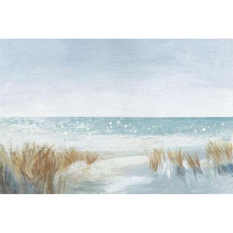 Soft Beach Black Modern Wood Framed Art Print by Jensen, Asia