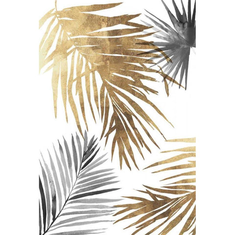 Tropical Palms II White Modern Wood Framed Art Print by Jensen, Asia