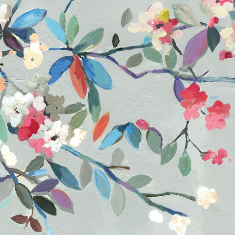 Fresh Bouquet I White Modern Wood Framed Art Print by Jensen, Asia