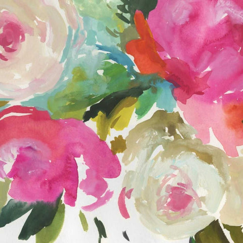 Belle III Gold Ornate Wood Framed Art Print with Double Matting by Jensen, Asia