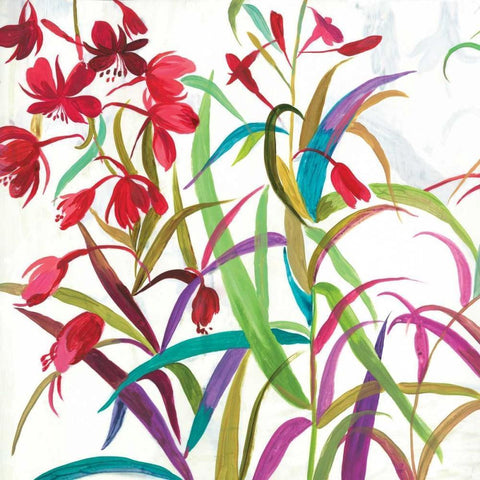 Tropical I Gold Ornate Wood Framed Art Print with Double Matting by Jensen, Asia