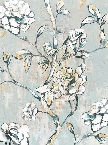 Bold White White Modern Wood Framed Art Print with Double Matting by Jensen, Asia