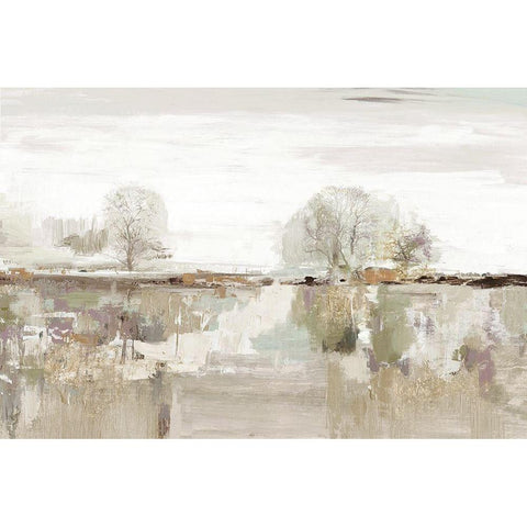 Far Away Place Netural Version White Modern Wood Framed Art Print by Jensen, Asia