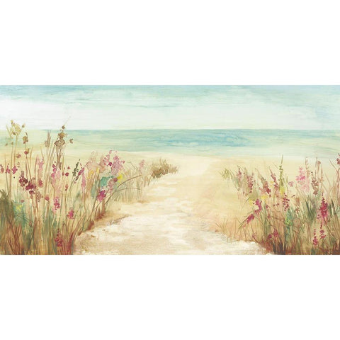 By The Beach  Black Modern Wood Framed Art Print by Jensen, Asia