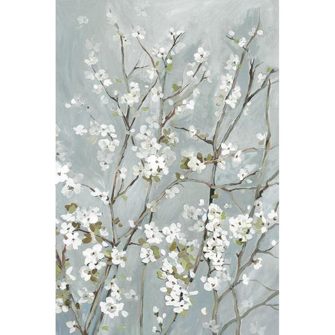 Light Almond Blossoms Gold Ornate Wood Framed Art Print with Double Matting by Jensen, Asia