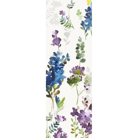 Luna I Violet Version White Modern Wood Framed Art Print by Jensen, Asia