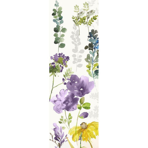 Luna II Violet Version Black Modern Wood Framed Art Print by Jensen, Asia