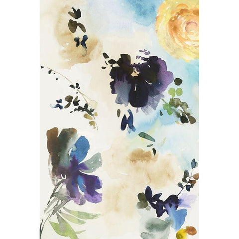 Adagio I White Modern Wood Framed Art Print by Jensen, Asia