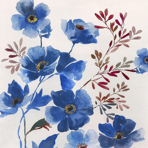 Dutch Blossom White Modern Wood Framed Art Print by Jensen, Asia