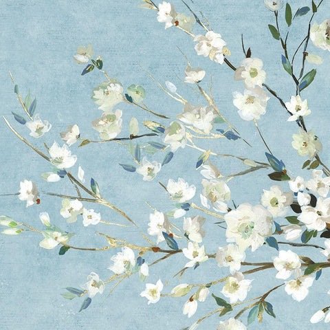 Calore I White Modern Wood Framed Art Print with Double Matting by Jensen, Asia