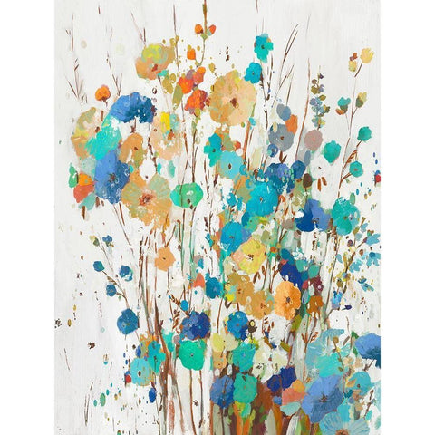 Spring Garden II  Gold Ornate Wood Framed Art Print with Double Matting by Jensen, Asia