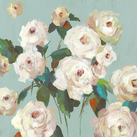 La Rosa  Black Modern Wood Framed Art Print with Double Matting by Jensen, Asia