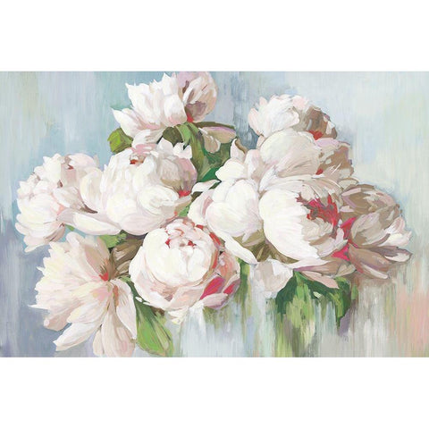 June Flowers  Gold Ornate Wood Framed Art Print with Double Matting by Jensen, Asia