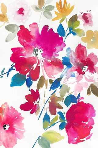 Lady of All Beauty White Modern Wood Framed Art Print with Double Matting by Jensen, Asia