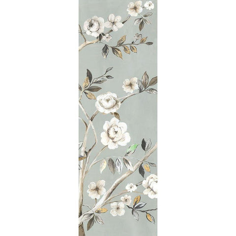 A Flower For You II White Modern Wood Framed Art Print by Jensen, Asia