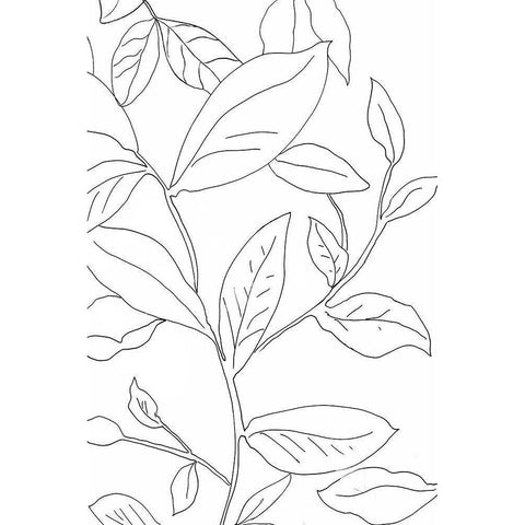 Delicate Movement I Black Modern Wood Framed Art Print by Jensen, Asia