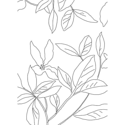 Delicate Movement II White Modern Wood Framed Art Print by Jensen, Asia