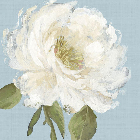 Flowers by the Sea I White Modern Wood Framed Art Print with Double Matting by Jensen, Asia