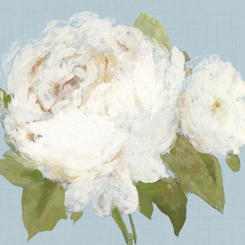 Flowers by the Sea II White Modern Wood Framed Art Print with Double Matting by Jensen, Asia