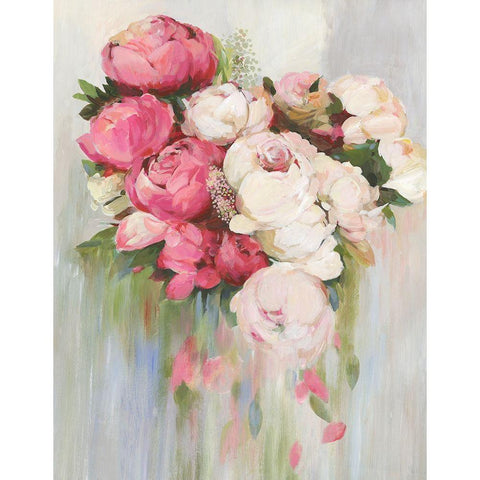 Fading Roses White Modern Wood Framed Art Print by Jensen, Asia