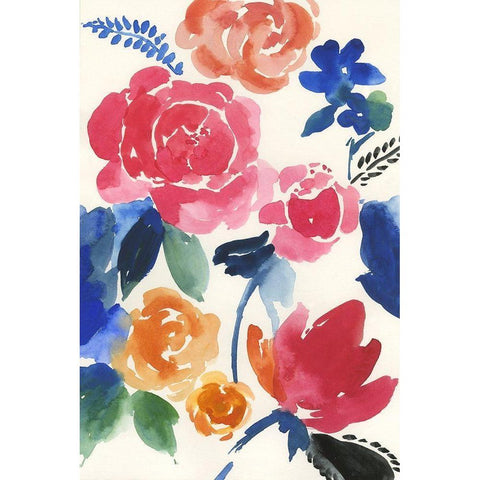 Julia  White Modern Wood Framed Art Print by Jensen, Asia