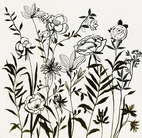 Joyful I  White Modern Wood Framed Art Print with Double Matting by Jensen, Asia