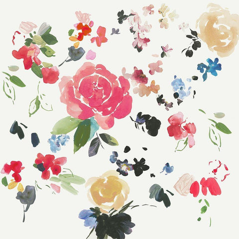 Morning Colors II Black Ornate Wood Framed Art Print with Double Matting by Jensen, Asia