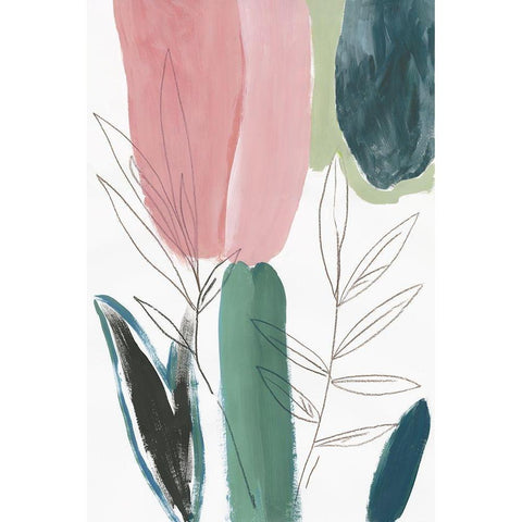 Hidden Beauty II Gold Ornate Wood Framed Art Print with Double Matting by Jensen, Asia