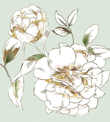 Recalling Feelings White Modern Wood Framed Art Print with Double Matting by Jensen, Asia