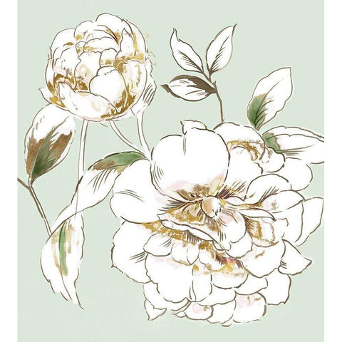 Recalling Feelings Gold Ornate Wood Framed Art Print with Double Matting by Jensen, Asia