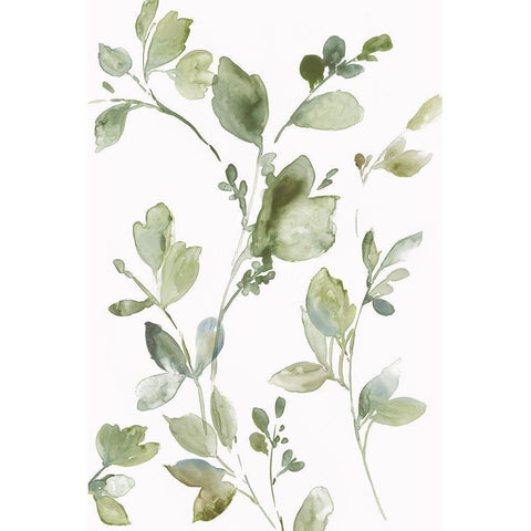 Greetings to the Morning I White Modern Wood Framed Art Print by Jensen, Asia